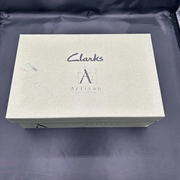 Clarks Artisan Sago Wedge Sandals Womens Size 8.5 Mango Leather Grommeted Straps - Picture 10 of 15